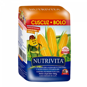 Préparation pour Gâteau de Couscous (Cuscuz Bolo) Nutrivita 500g : La Douceur Traditionnelle du Brésil à Votre Table