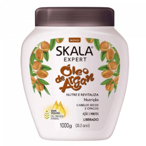 Crème Huile d'Argan Skala 1kg : Le Soin Luxueux pour des Cheveux Brillants et Réparés