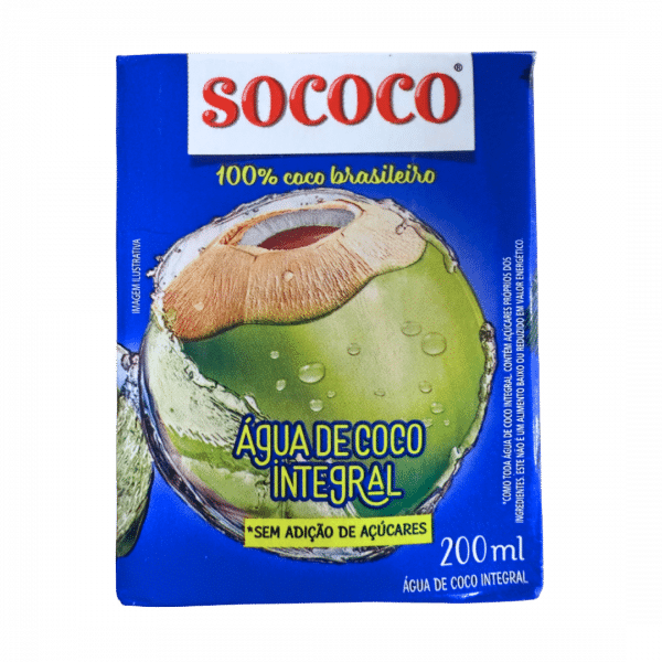 Água de Coco 200ml Sococo : Hydratation naturelle et rafraîchissante​