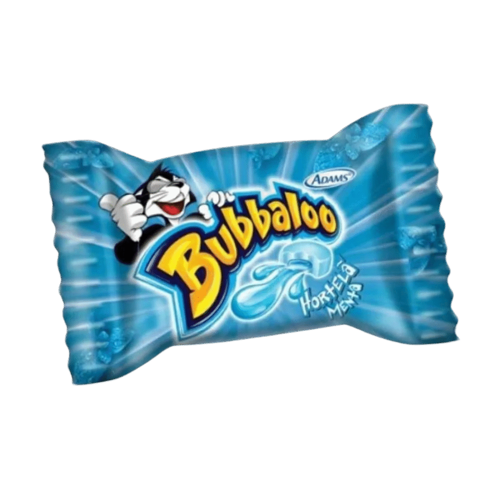 Chewing-gum Bubbaloo Menthe à l’unité – Fraîcheur intense et cœur liquide en un seul bonbon